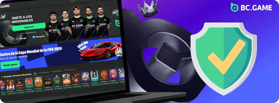 Casino BC Game con sistema de juego demostrablemente justo