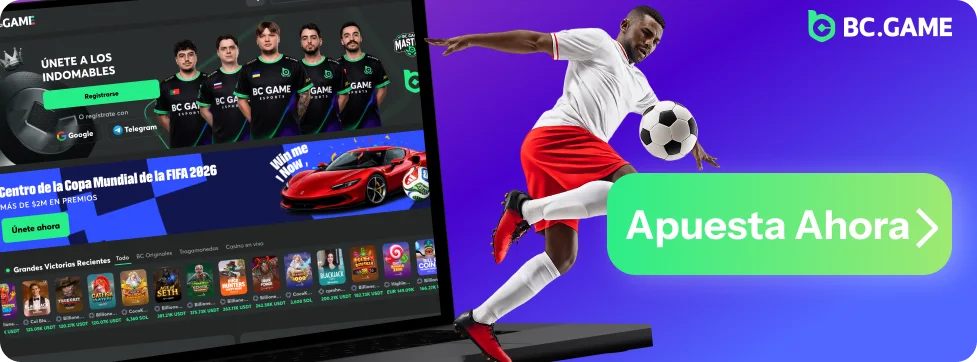 Apuestas de fútbol en BC Game